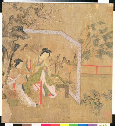 Donne che cuciono, 1500 da Chinese School